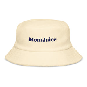 Mom Juice Butter Yellow Bucket Hat on White Background