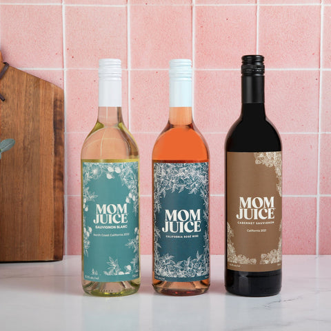 Mom Juice Sauvignon Blanc, Rosé, Cabernet Sauvignon