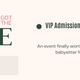 Sold Out: VIP